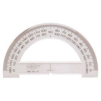 216 SEMICIRCULO TRANSPARENTE 15CM