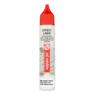 DELINEADOR CON EFECTO COLOR BLANCO PERLADO 28 ML ART CREATION 8501