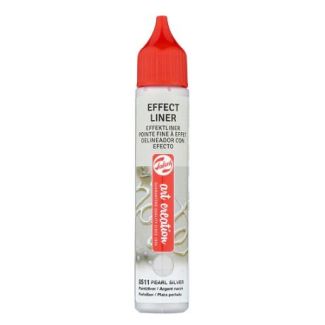 DELINEADOR CON EFECTO COLOR PLATA PERLADO 28 ML ART CREATION 8511