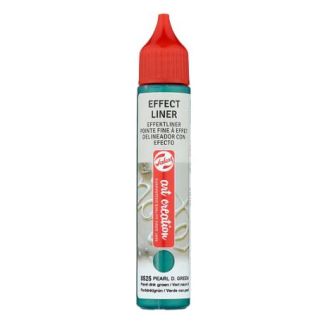 DELINEADOR CON EFECTO COLOR VERDE OSCURO PERLADO 28 ML ART CREATION 8525