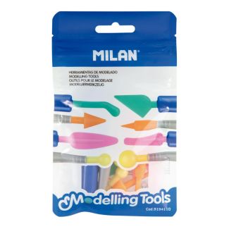 HERRAMIENTAS DE MODELADO 2 MANGOS + 8 PUNTAS MILAN 9194110