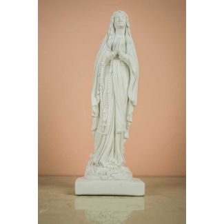 VIRGEN DE LOURDES DE 28CM DE YESO 9522