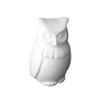 Búho de porexpan de 15cm de altura A3626