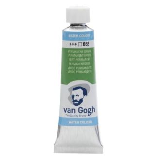 TUBO ACUARELA 10ML VERDE PERMANENTE VAN GOGH 20016620
