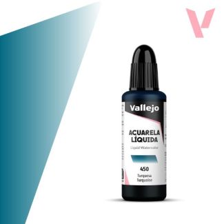 TURQUESA  ACUARELA LÍQUIDA VALLEJO 33450