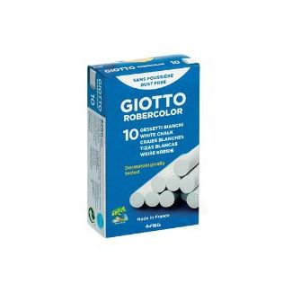 F538700 ESTUCHE 10 TIZAS BLANCAS GIOTTO