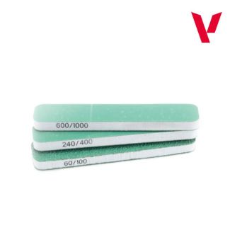 SET DE 3 LIJAS FLEXIBLES, DOBLE GRANO (90x19x6 mm)    T04001