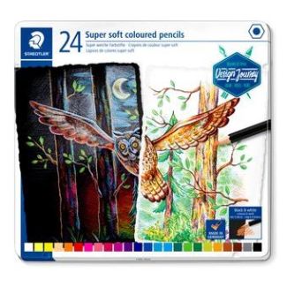 ESTUCHE METÁLICO 24 LAPICES DE COLORES SOFT  149C M24