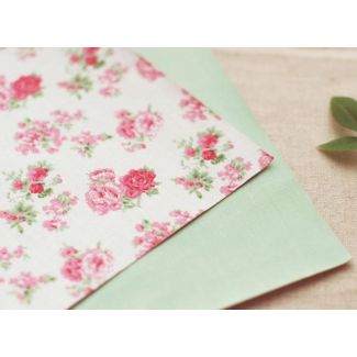 HOJA ADHESIVA TÉXTIL FLORES GREENY 2u DFS2S03