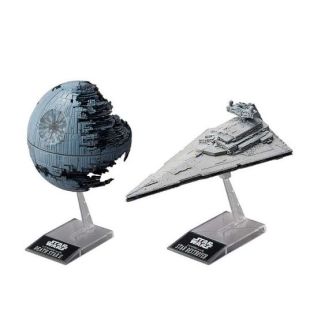 Bandai Maqueta Star Wars Death Star II & Imperial Star Destroyer escala 1:2700000           01207 