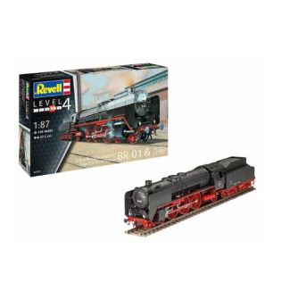 LOCOMOTORA DE TREN EXPRESO BR01 CON TÉNDER 2'2' T32  1:87     02172