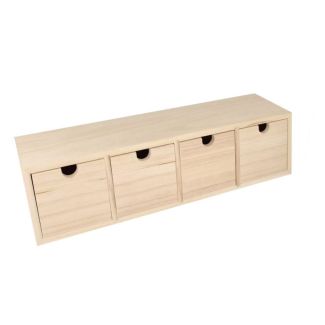 14002155 MUEBLE DE MADERA 4 CAJONES