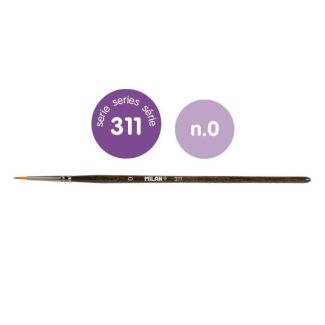 PINCEL DE PELO SINTETICO REDONDO SERIE 311, NUMERO 0 MILAN 80459