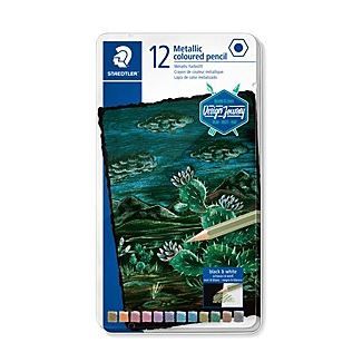 ESTUCHE METÁLICO 12 LAPICES METALIZADOS  146M M12 