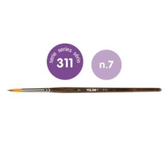 PINCEL DE PELO SINTETICO REDONDO SERIE 311, NUMERO 7 MILAN 80467