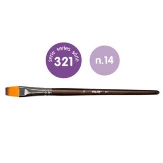 PINCEL DE PELO SINTETICO PLANO SERIE 321, NUMERO 14 MILAN 80481