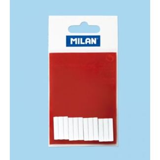 BOLSA 12 GOMAS DE RECAMBIO BLANCAS PARA BORRADOR ELECTRICO MILAN LPM10059