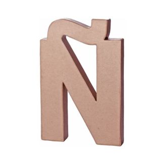 LETRA Ñ PAPEL MACHE CON VOLUMEN 20CM ALTO 2,5CM ANCHO 70215