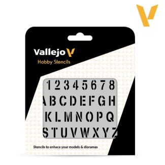 HOBBY STENCILS:ALFABETO DE EST   ST-LET002