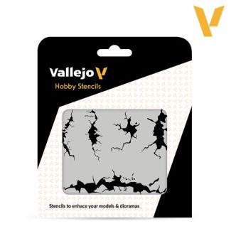 HOBBY STENCILS: MURO AGRIETADO  ST-TX001