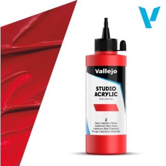 STUDIO ACRYLIC ROJO CADMIO (TONO)  200ml    22002 