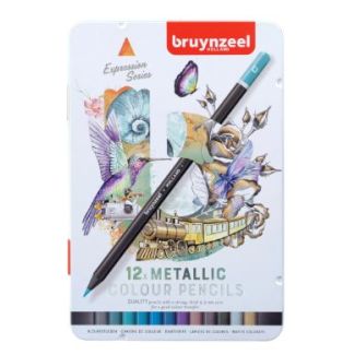 CAJA 12 COLORES METALIZADOS BRUYNZEEL 60312212 