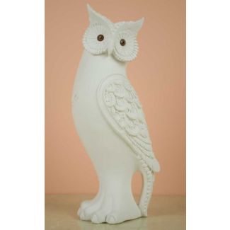 BUHO MODERNO 27CM YESO 1323