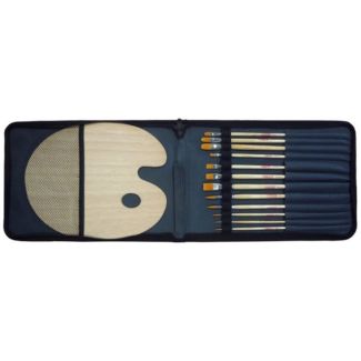 9099242M ESTUCHE 12 PINCELES Y PALETA 