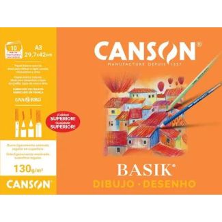  PACK 10H A3 CANSON BASIK 130G