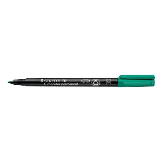 MARCADOR/ROTULADOR PERMANENTE VERDE LUMOCOLOR "M" 317-75