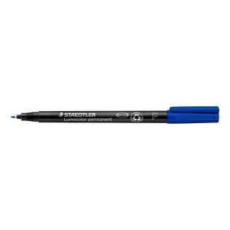 MARCADOR/ROTULADOR PERMANENTE AZUL LUMOCOLOR "F" STAEDTLER 318-3