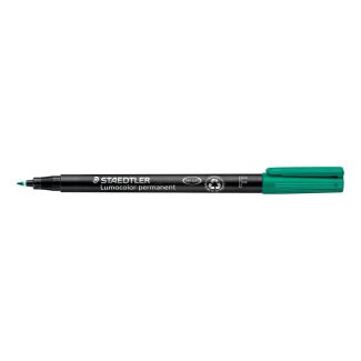 MARCADOR/ROTULADOR PERMANENTE VERDE LUMOCOLOR "F" STAEDTLER 318-5