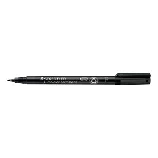 MARCADOR/ROTULADOR PERMANENTE NEGRO LUMOCOLOR "F" STAEDTLER 318-9
