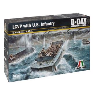 LCVP WITH U.S. INFANTRY 1/35 ITALIERI 6524 