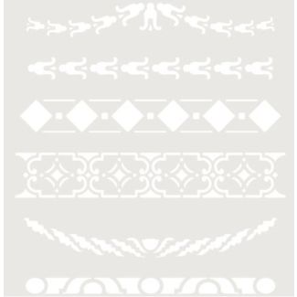 STENCIL DECO CENEFA 036 SEIS MODELOS (S) 0003323 
