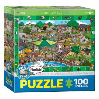 E6100-0542PUZLE100PCS DAY IN THE ZOO S&F