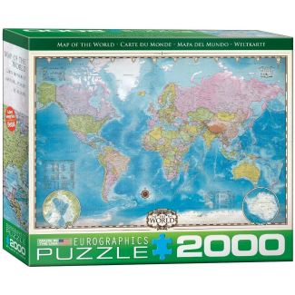 E8220-0557 2000PCS MAPAMUNDI POLITICO