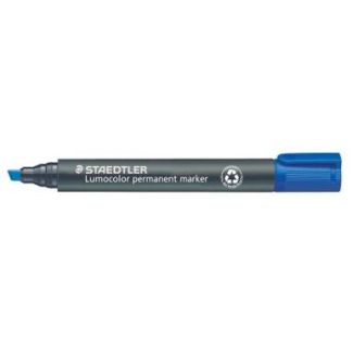 MARCADOR/ROTULADOR PERMANENTE LUMOCOLOR PUNTA BISELADA AZUL STAEDTLER  350-3