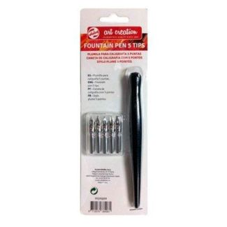 PLUMILLA PARA CALIGRAFIA CON 5 PUNTAS ART CREATION 99290099
