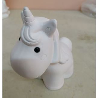 UNICORNIO ESTRELLA 15CM YESO 1808