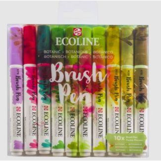 11509804 Ecoline Brush Pen 10 c. Botanic