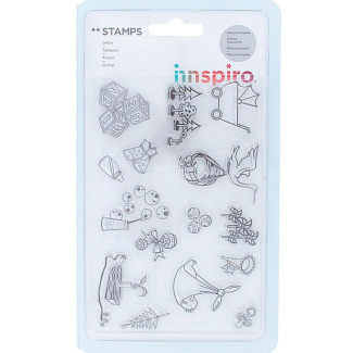 SET SELLOS ACRILICOS TRANSPARENTES BEBES INNSPIRO 17325 
