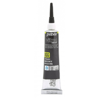 PINTURA EN RELIEVE PARA VIDRIO NEGRO TINTA 20ML PEBEO 114066 