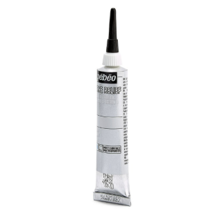 PINTURA EN RELIEVE PARA VIDRIO PLATA 20ML PEBEO 774000 
