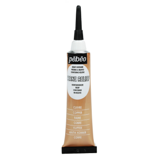PINTURA EN RELIEVE PARA VIDRIO COBRE 20ML PEBEO 480000
