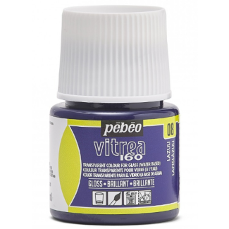 PINTURA AL AGUA PARA VIDRIO VITREA LAPISLAZULI 45ML PEBEO 111008 