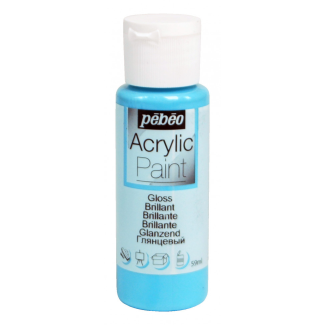 PINTURA ACRILICA BRILLANTE AZUL ISLAS 59ML PEBEO 97853