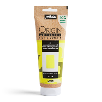 PINTURA ACRILICA ORIGIN AMARILLO CADMIO LIMON IMITACION 120ML PEBEO 817101