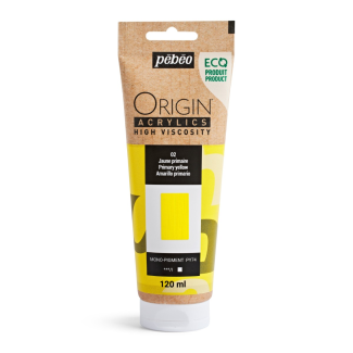 PINTURA ACRILICA ORIGIN AMARILLO PRIMARIO 120ML PEBEO 817102