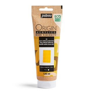 PINTURA ACRILICA ORIGIN AMARILLO CADMIO OSCURO IMITACION 120ML PEBEO 817104 